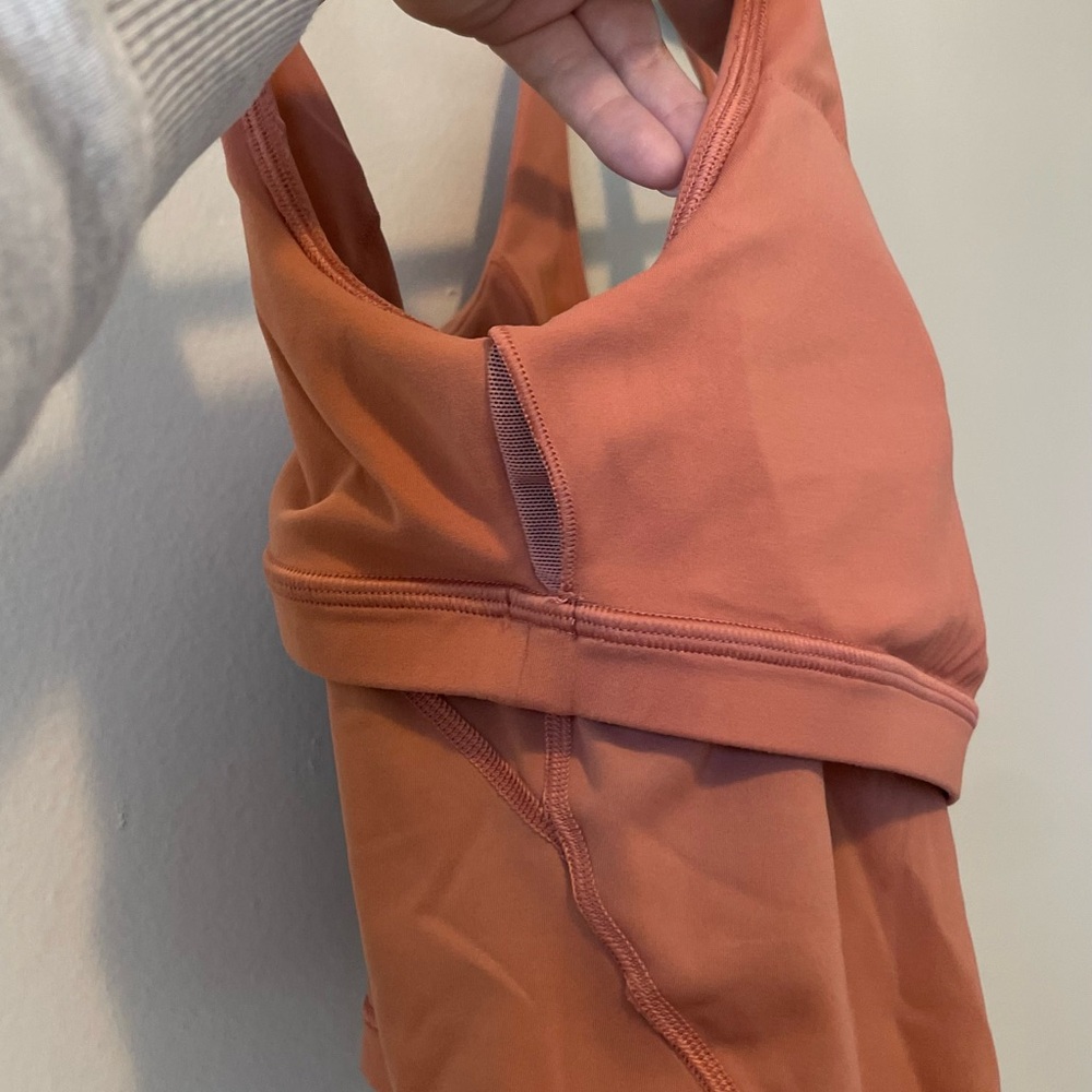 NWOT Lululemon Align Cropped Coral Tank Top - Picture 5 of 6